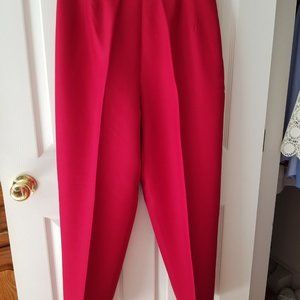 Talbots Red Silk Dress Slacks, Size 12P